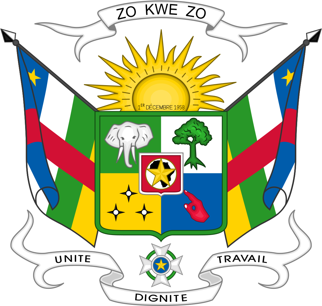 Central African Republic Emblem (1200x1143), Png Download