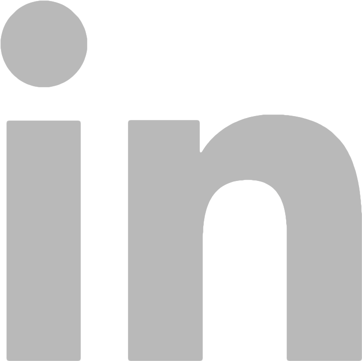 Linkedin Grey - Linkedin Logo White Letters (739x739), Png Download
