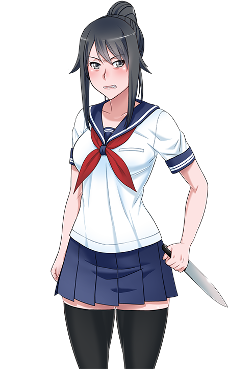 Angry - Yandere Chan Angry (508x720), Png Download