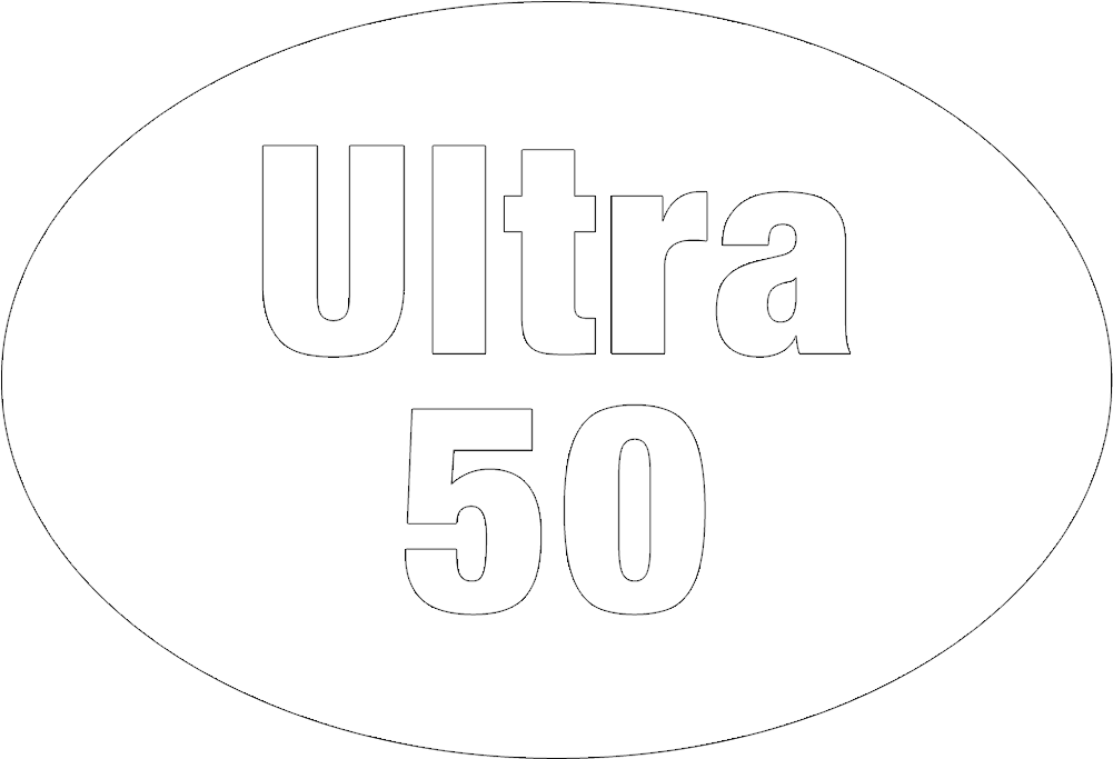 Ultra 50 White - Circle (1000x1000), Png Download