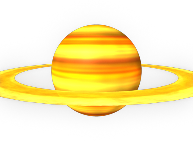 Planet Clipart Yellow Planet - Yellow Planet Png (640x480), Png Download