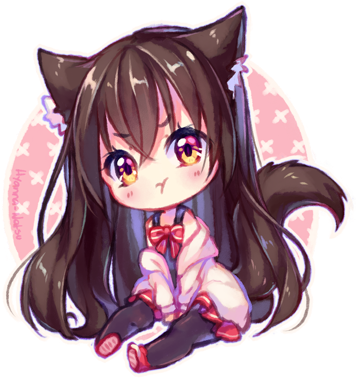 Artemis - Hyanna Natsu Chibi Cat (747x800), Png Download