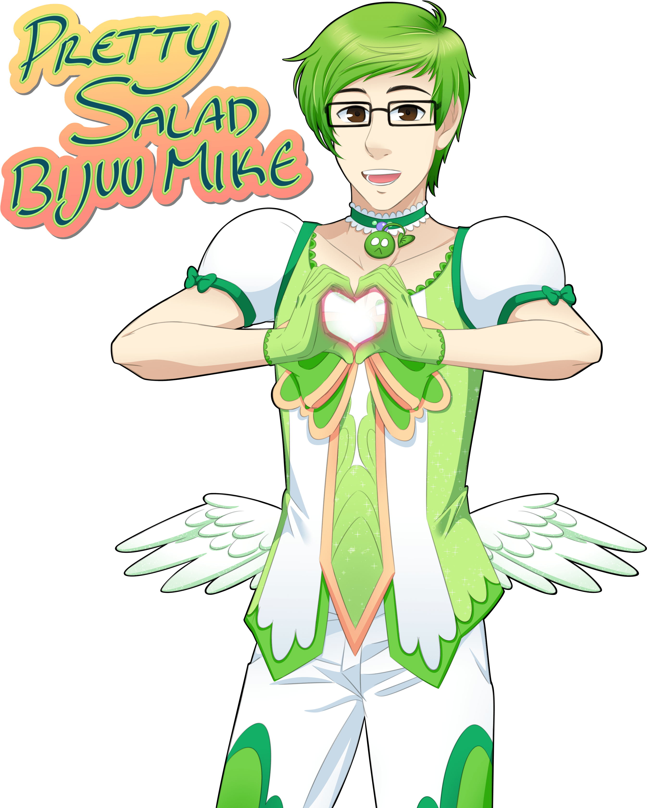 While Programming Magical Girl Pretty Miyuki, I Became - Pretty Salad Bijuu Mike (2800x3500), Png Download