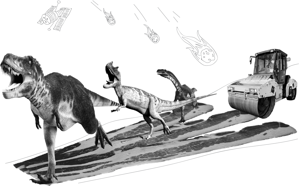 We're Agile With A Capital “a” - Sešit Školní Bezdřevý 512 Dinosaurus (1200x750), Png Download