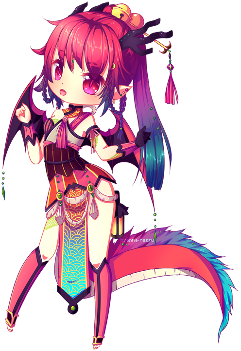 Chibi Hyanna Natsu (496x722), Png Download
