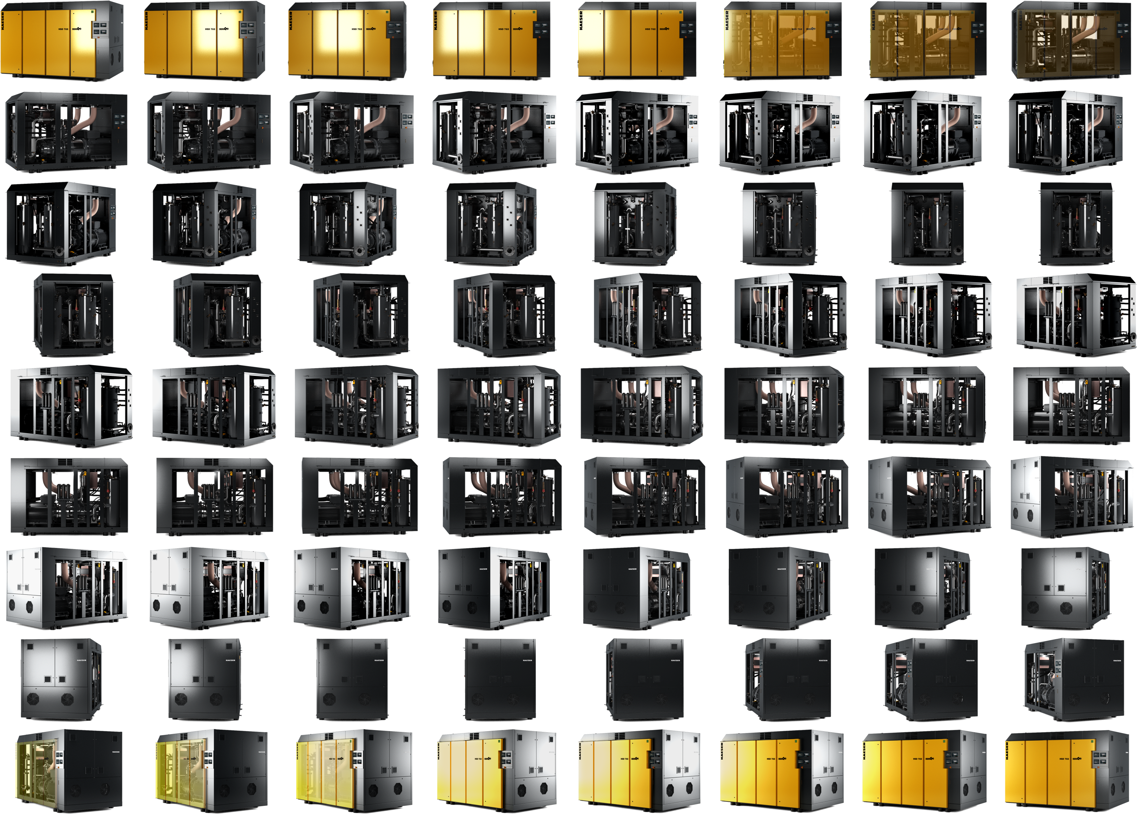 Industrial Rotary Screw Air Compressors From 25 To - Mobile Phone (3776x2700), Png Download