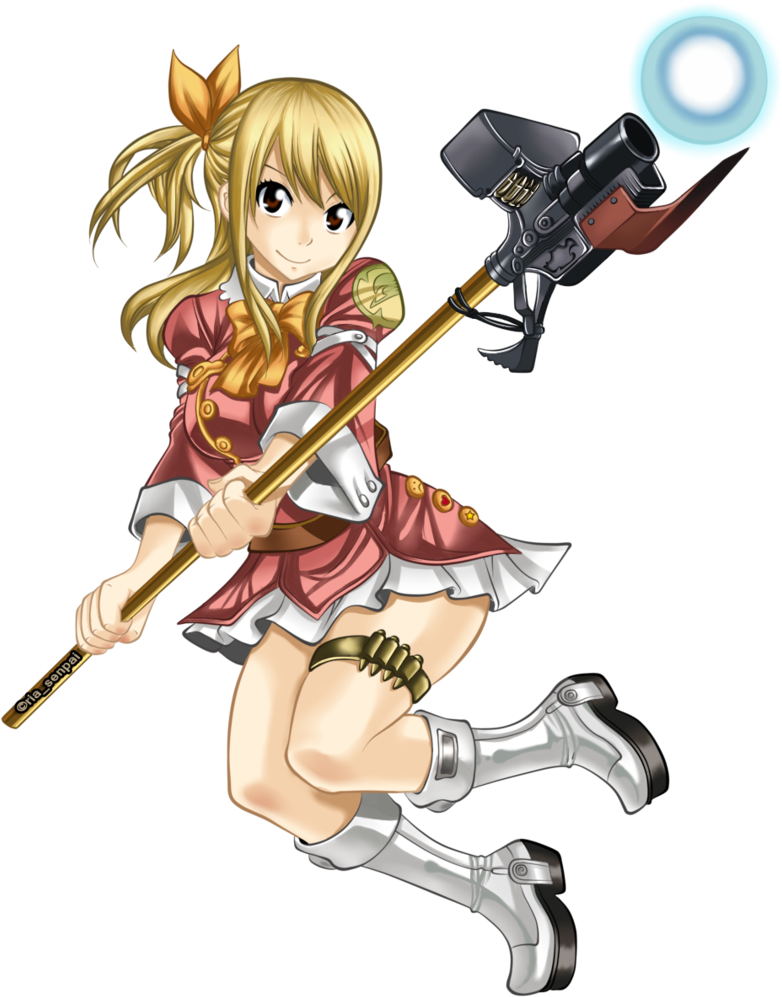795 Images About Natsu Et Lucy On We Heart It - Fairy Tail Girl Png (784x1018), Png Download