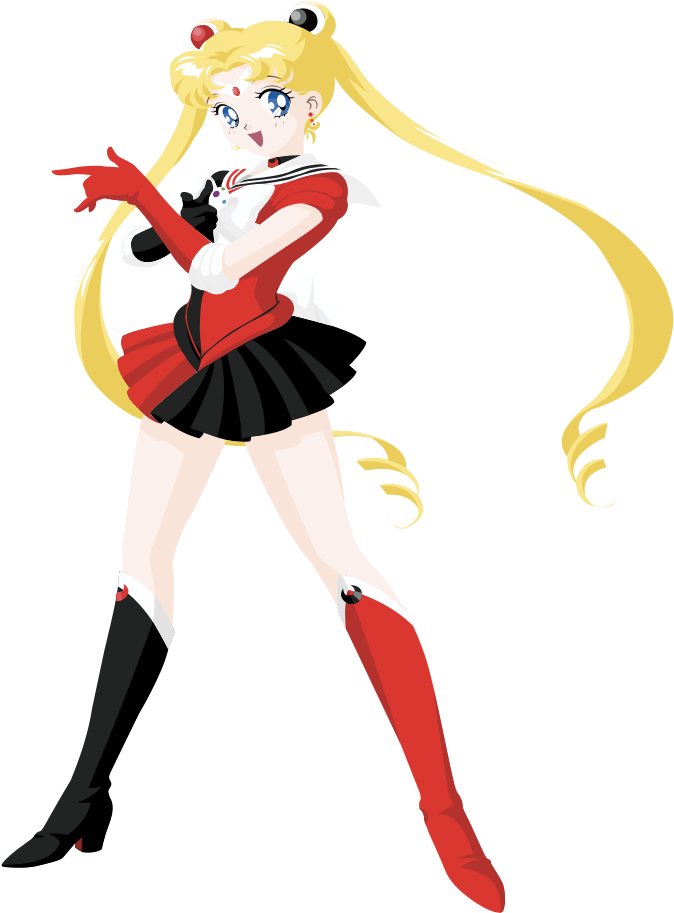 Sailor Moon And Harley Quinn Come Together To Create - Harley Quinn Sailor Scout (816x1056), Png Download