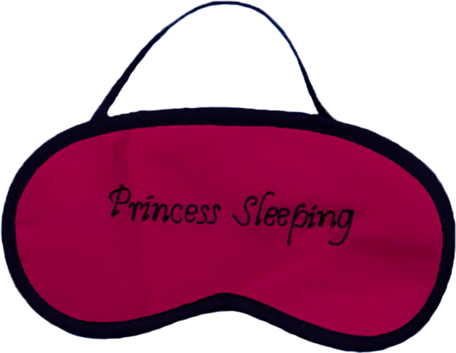 Princess Sleeping Pink Eye Mask - Transparent Sleeping Eye Mask (1000x1000), Png Download