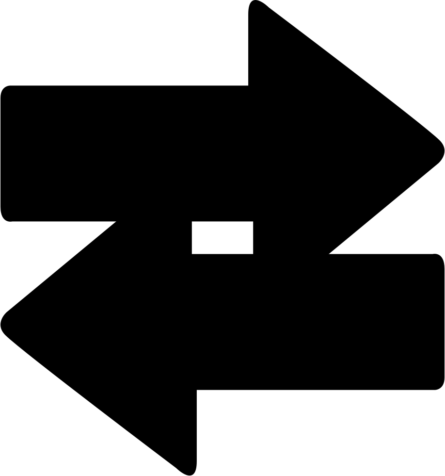 Two-way Arrows - - Flecha En Dos Sentidos (918x981), Png Download