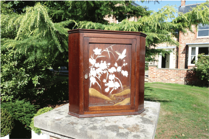 Antique Corner Cabinet - Plywood (1366x768), Png Download
