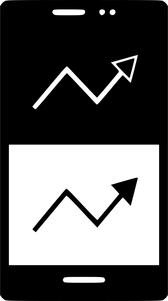 Double Arrow Anlytics Ic Comments - Triangle (548x980), Png Download