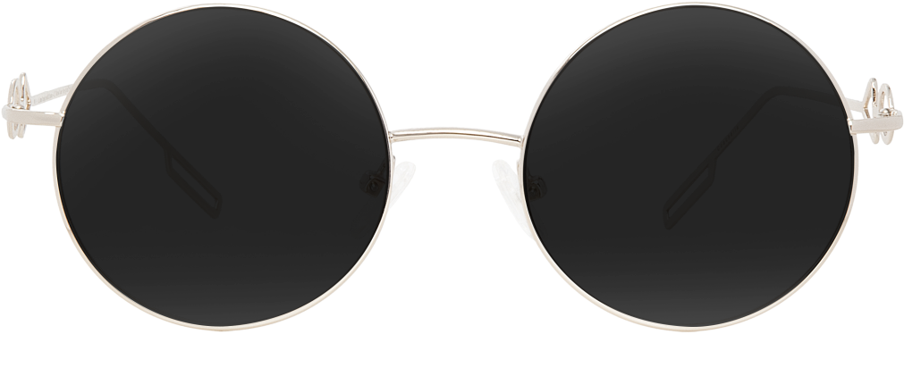 Polette Coachella Black -eyeglasses Online - Round Black Glasses Png (1024x768), Png Download
