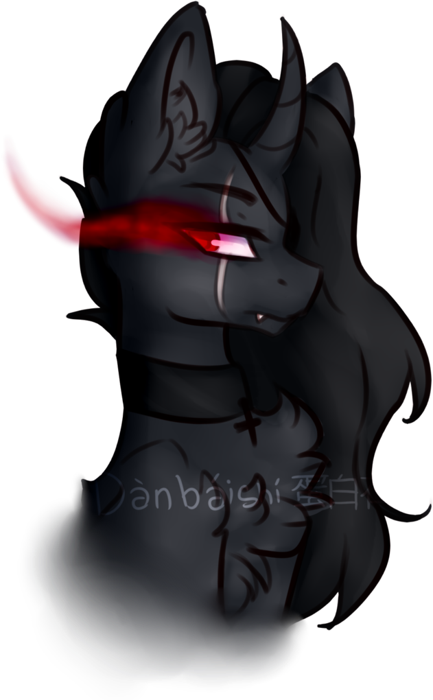 Danbaishi, Bust, Edgy, Eye Scar, Glowing Eyes, Oc, - Oc Only Property Management Company (710x1024), Png Download