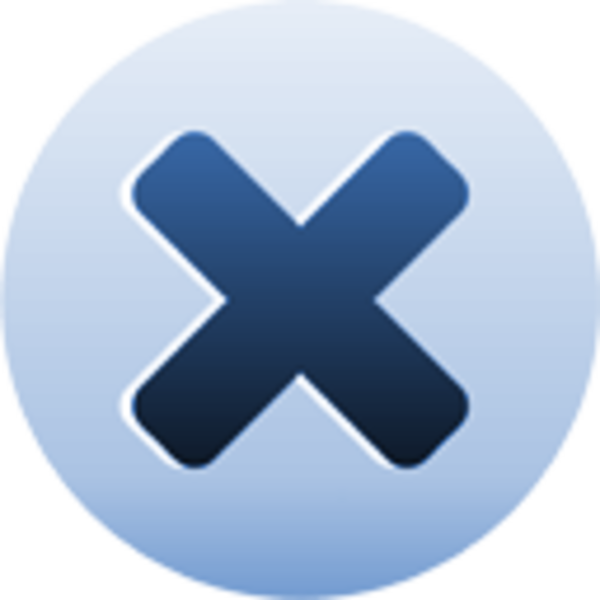 Blue Close Button Png (600x600), Png Download