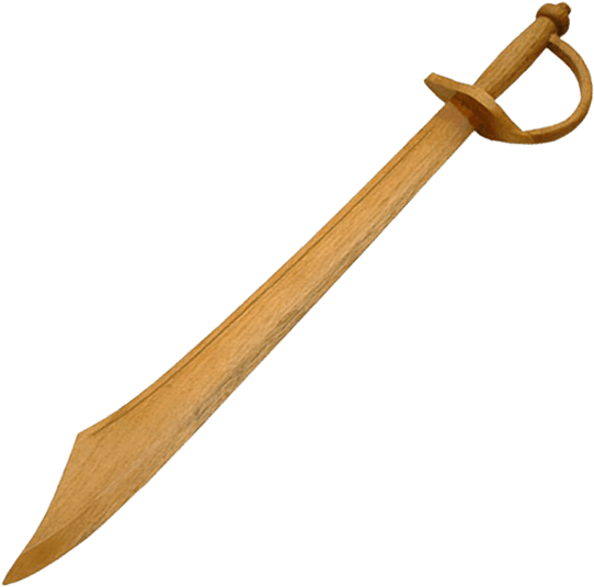 Large Wooden Pirate Sword - Wooden (555x555), Png Download