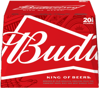 Bud Light - Budweiser Beer - 24 Pack, 12 Fl Oz Bottles (348x348), Png Download