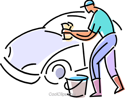 Car Wash Royalty Free Vector Clip Art Illustration - Car Wash Clipart (480x379), Png Download