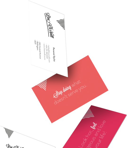 Falling Business Card A (1000x728), Png Download