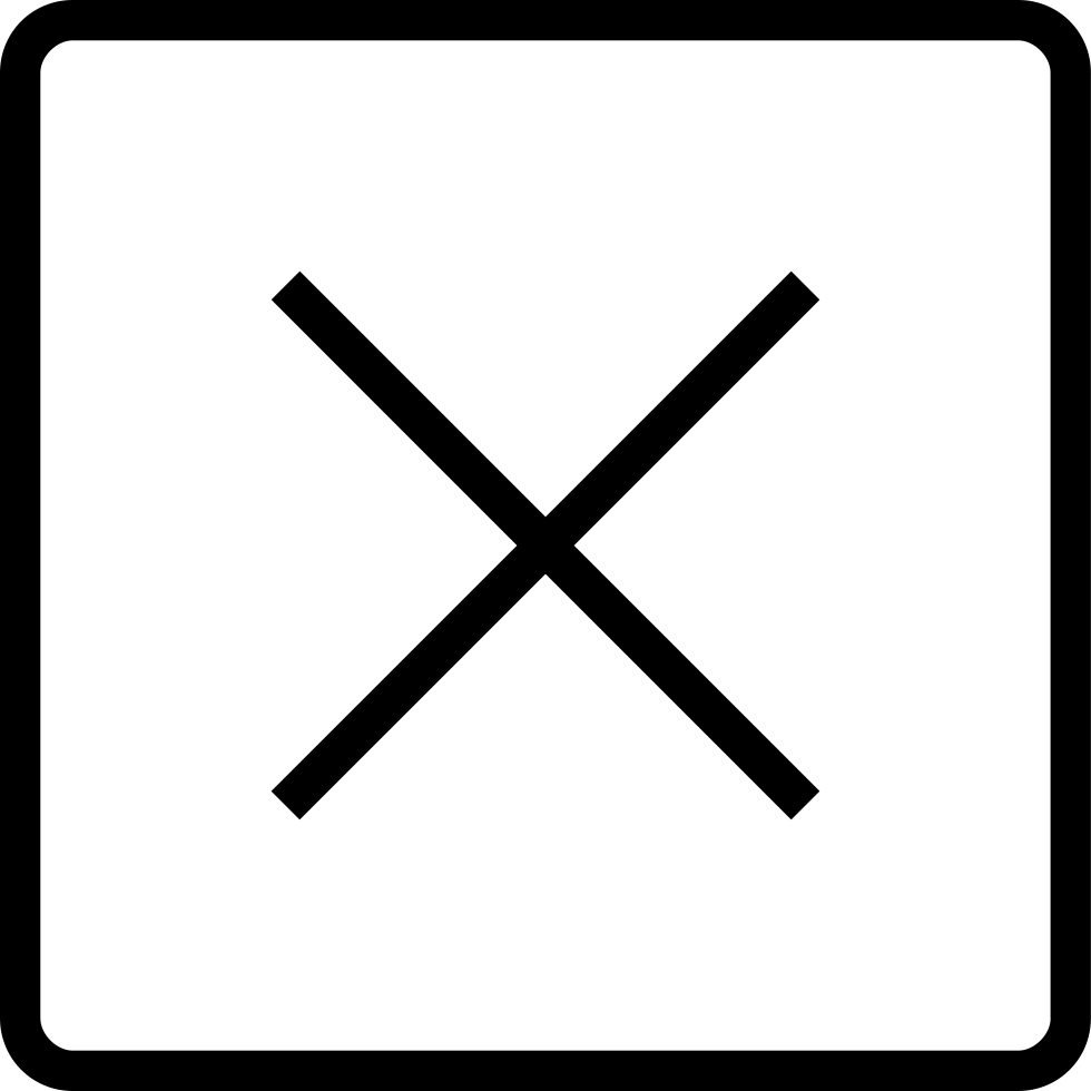 Essential Light Close Square Comments - Transparent Blank Square Png (980x980), Png Download