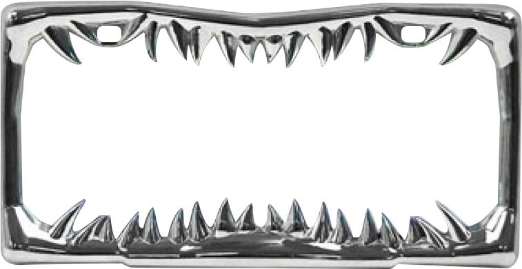 Licence Plate Frame Png (757x391), Png Download