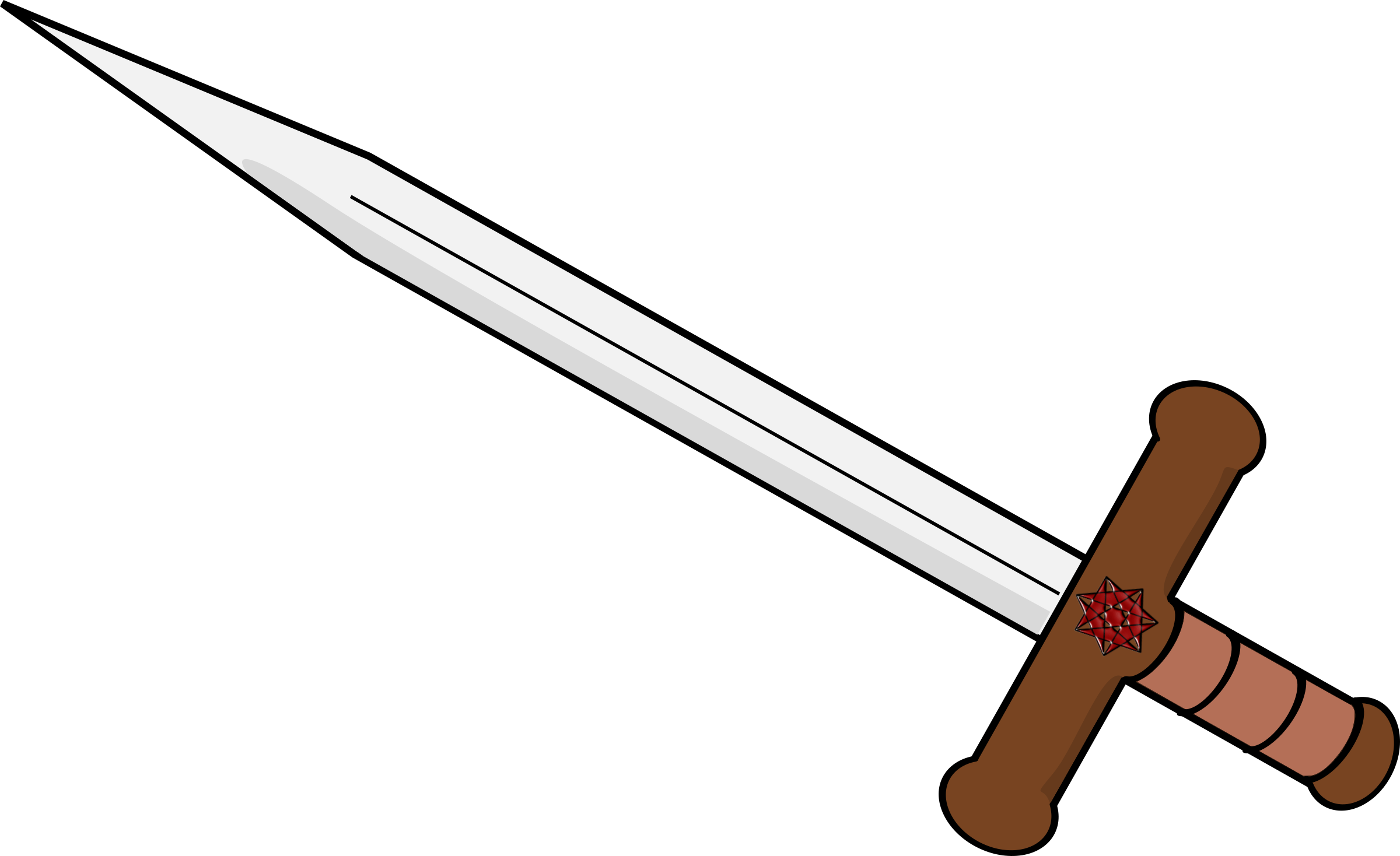 28 Collection Of Sword Clipart Png - Espada De Dois Gumes (2400x1468), Png Download