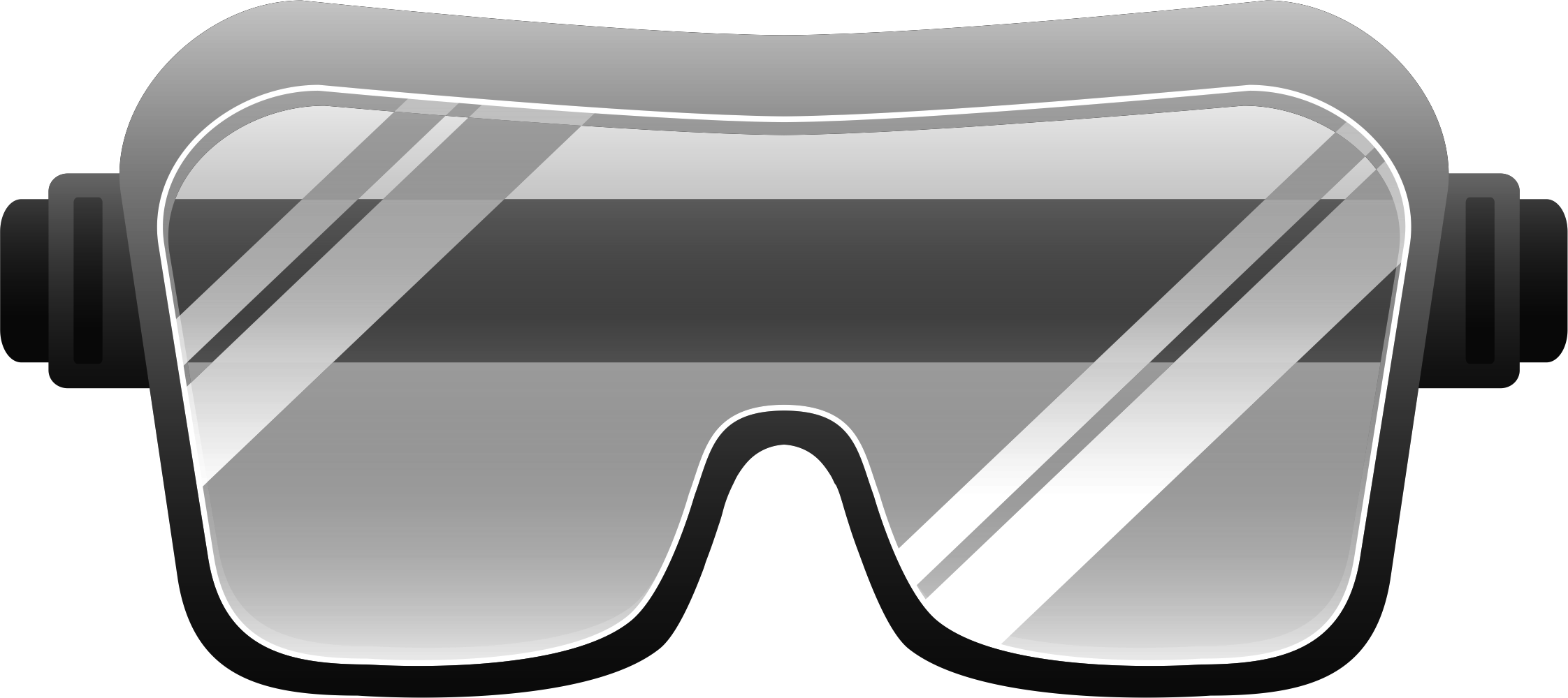 Pictures Of Safety Goggles - Goggles Clipart Transparent (2244x1000), Png Download