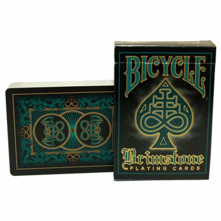 Gamblers Warehouse Bicycle Brimstone Deck (aqua) By (736x828), Png Download