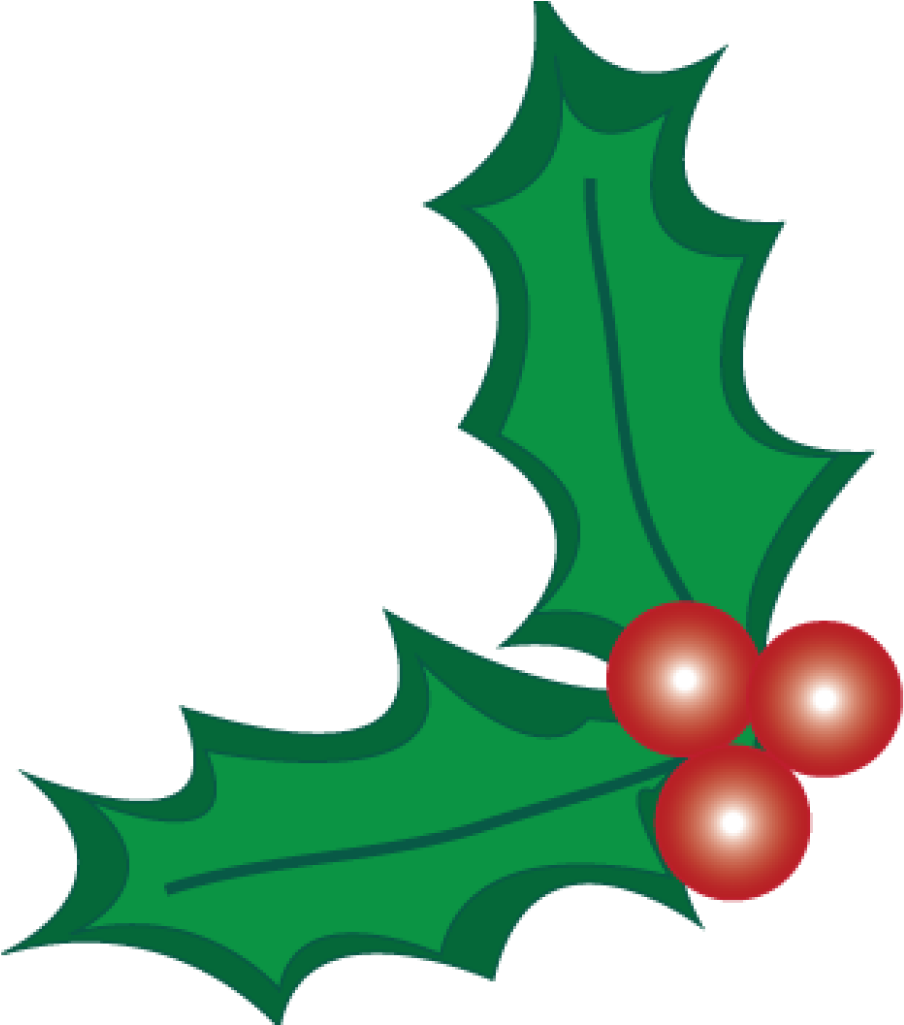 Holly And Berries Clip Art Christmas Holly Berry Clipart - Holly Clipart No Background (1024x1024), Png Download