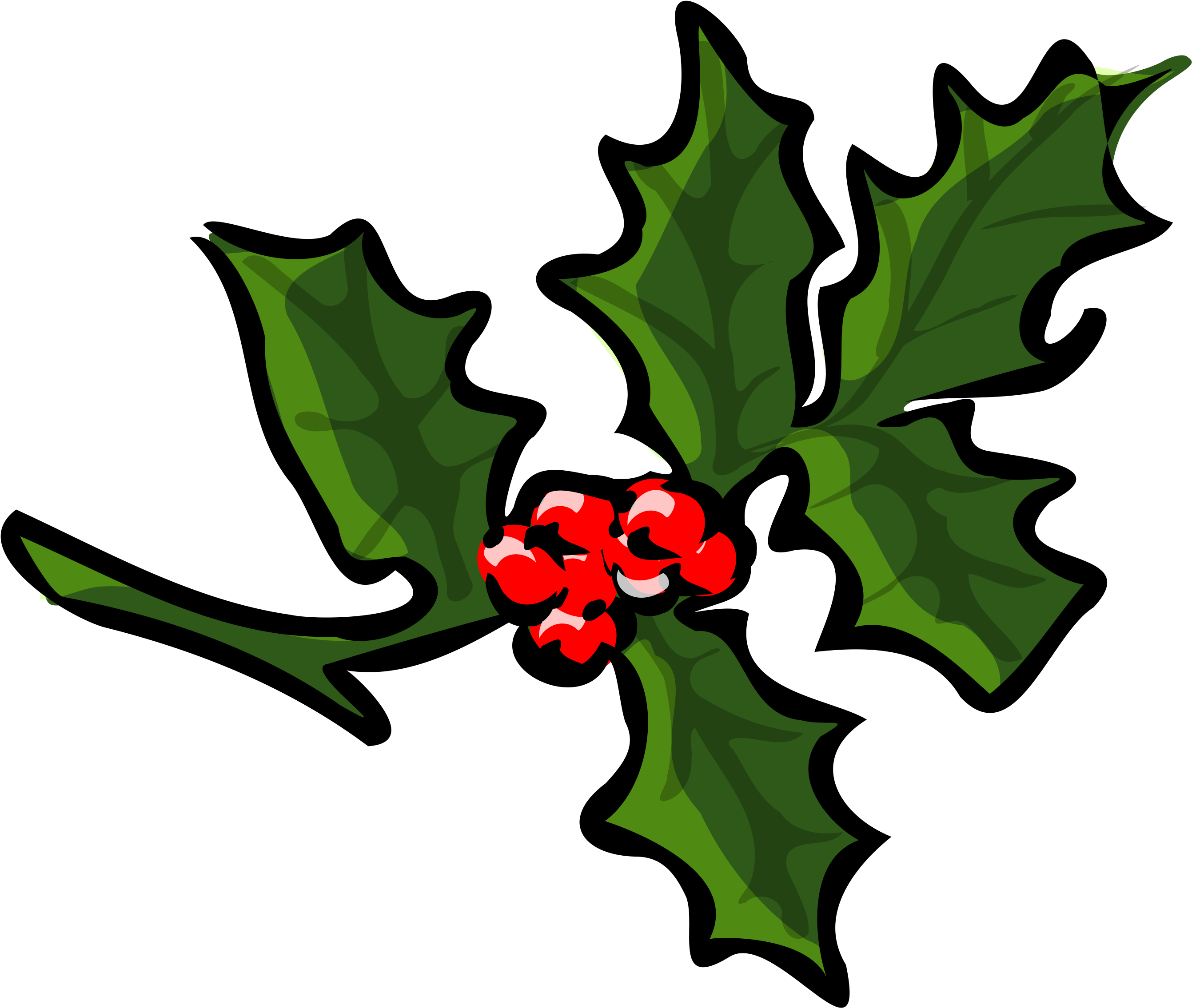 This Free Icons Png Design Of Holly Branch (2757x2400), Png Download