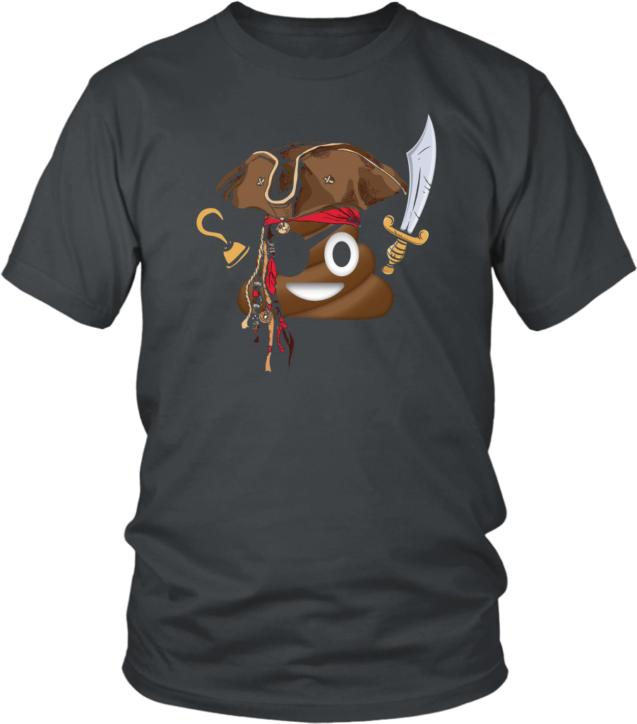 Pirate Emoji Funny Halloween Poop Costume With Sword - Lou Gramm T Shirt (1024x1024), Png Download