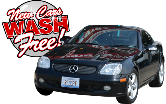 New Cars Wash Free - Red Carpet Car Wash (584x365), Png Download