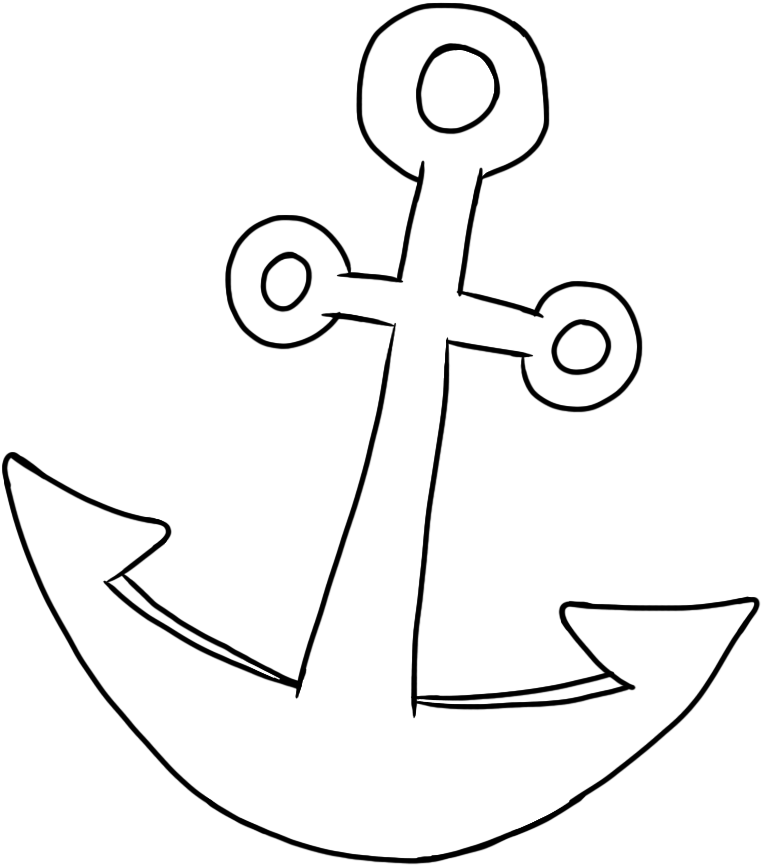 Clipart Anchor Clip Pirate Sword - Clip Art (828x950), Png Download