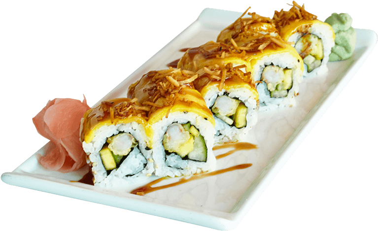 Tropical Roll - Sushi (946x542), Png Download