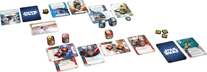 A Game In Action - Star Wars Destiny Starter (700x244), Png Download