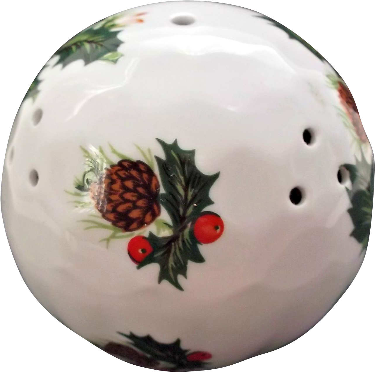 Queen's Bone China England Vintage Pomander Holly Berries - Ceramic (1281x1281), Png Download