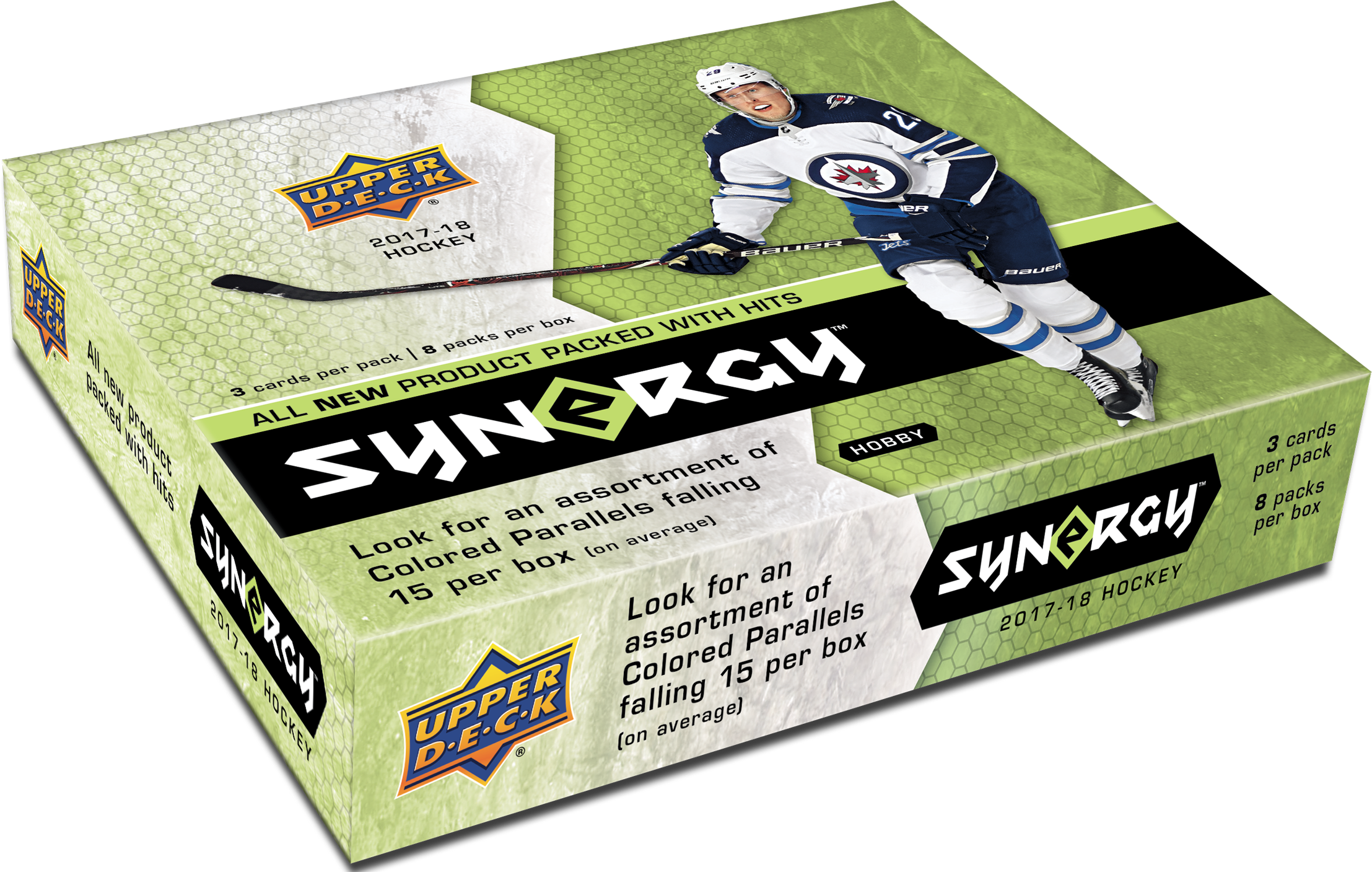 17-18 Upper Deck Synergy Hockey - 2017/18 Upper Deck Synergy Hockey Hobby Box (2215x1407), Png Download