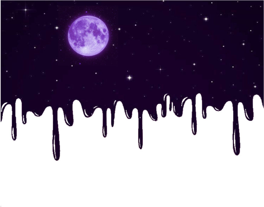Ftestickers Background Night Stars Supermoon - Bts (1024x1024), Png Download