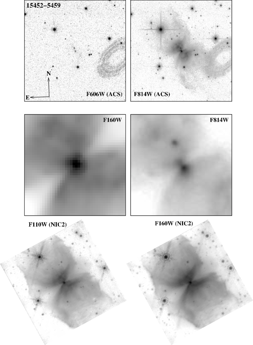 Hst Images Of The Young Preplanetary Nebula Iras 15452-5459 - Pest (850x1159), Png Download