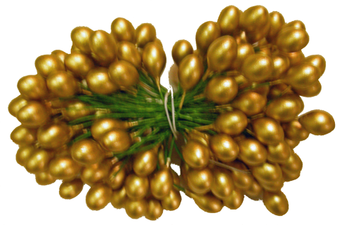 Gold Holly Berries - Pearl (480x321), Png Download