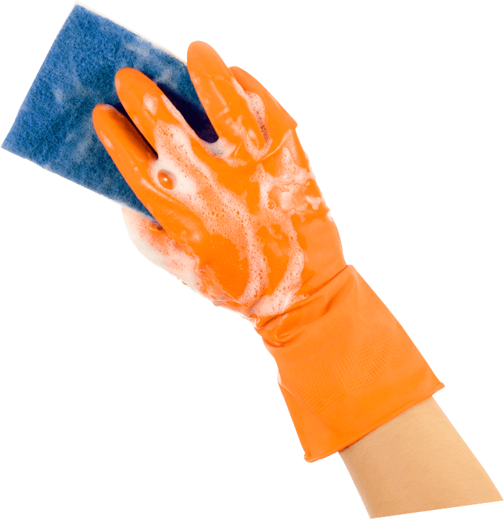 Hand Sponge - Cleaning Hand Png (722x743), Png Download