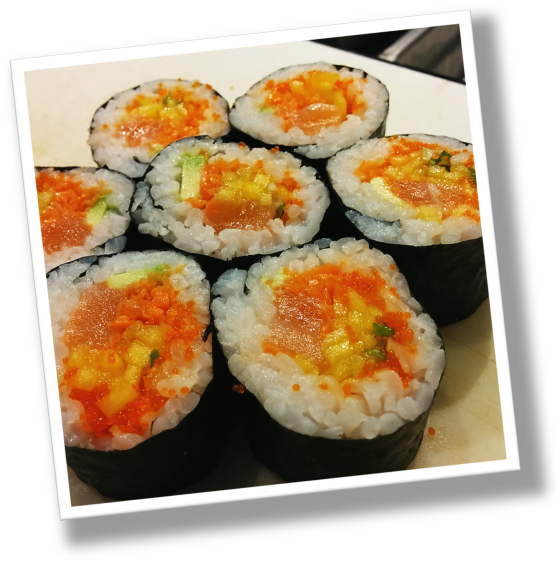 Salmon Delight - California Roll (571x571), Png Download