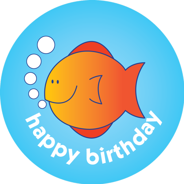 Collection Of Free Fishes Happy Birthday Download - Fairy Tale (600x600), Png Download