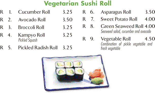 Roll & Hand Roll Vegetarian Sushi Roll - California Roll (720x390), Png Download