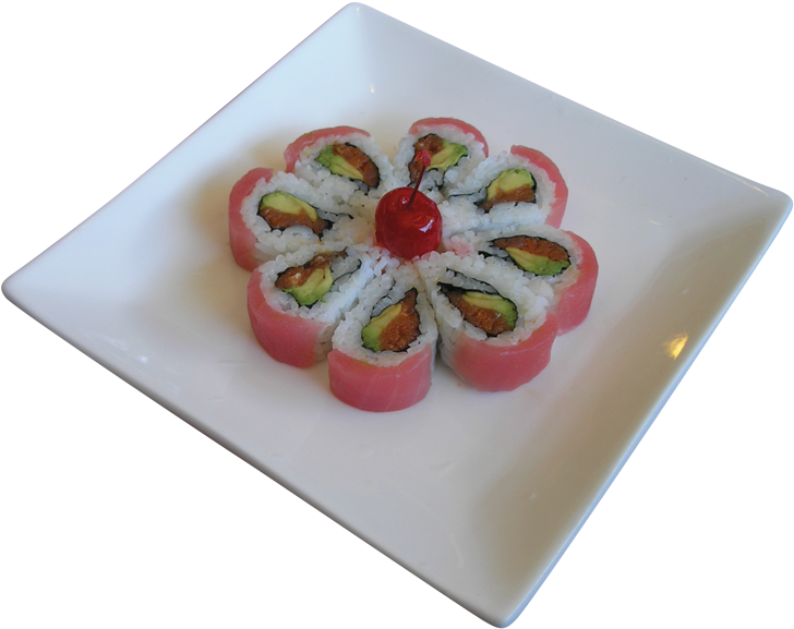 Cherry Blossom Roll - Cherry Blossom Sushi Roll (750x594), Png Download