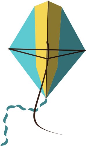Beautiful Flying Kite Isolated Icon - Illustration (550x550), Png Download