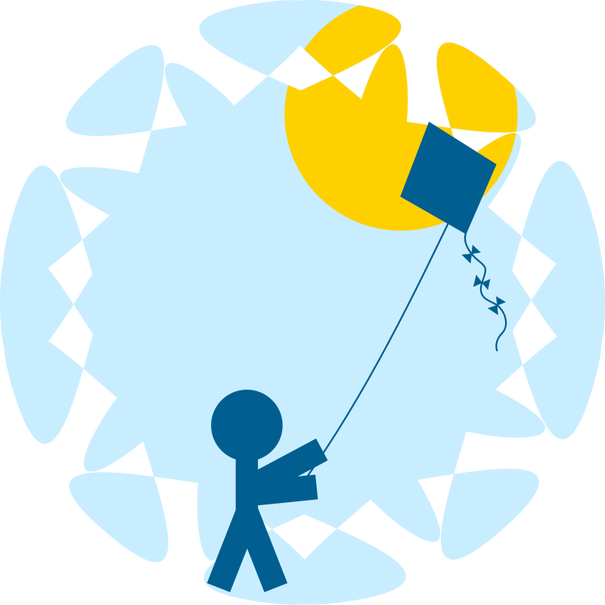 A Kite Child - Cafepress Kite Flying Ornament (oval) (605x605), Png Download