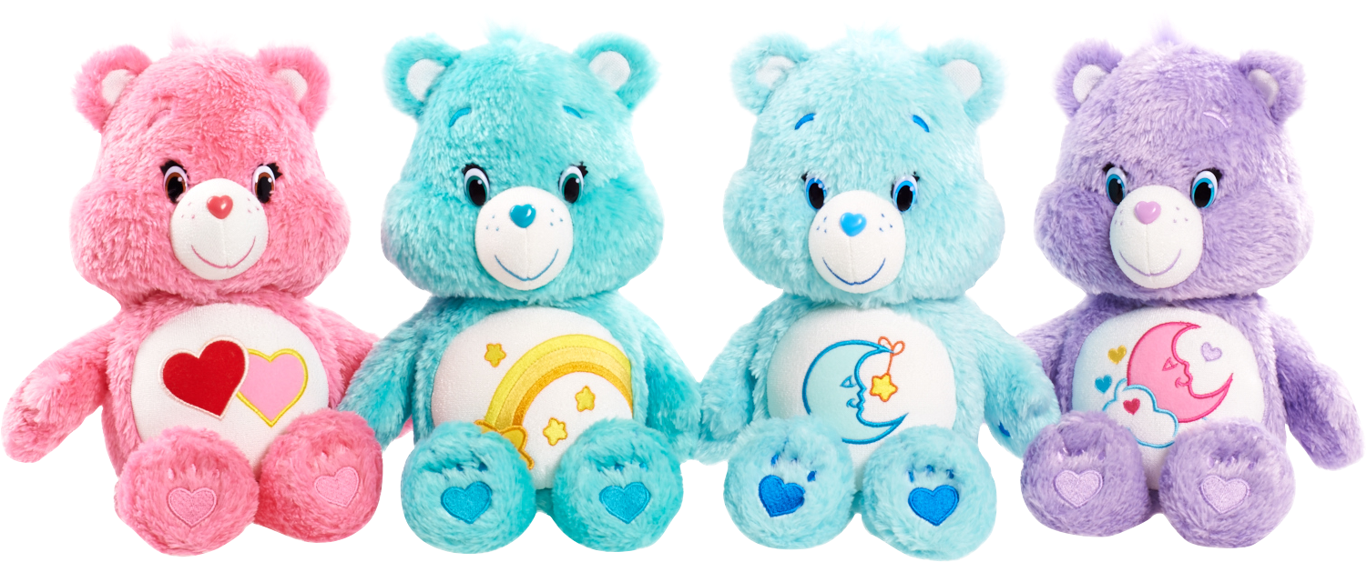 Enter To Win This - Care Bears Glow Lot Toys (1636x869), Png Download