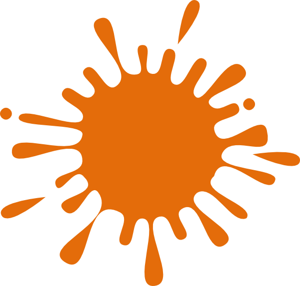 28 Collection Of Orange Paint Splash Clipart - Green Paint Splash (600x573), Png Download