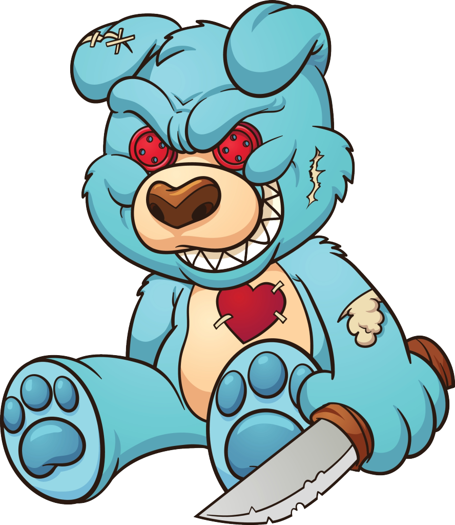 I Don - Evil Teddy Bear (888x1023), Png Download